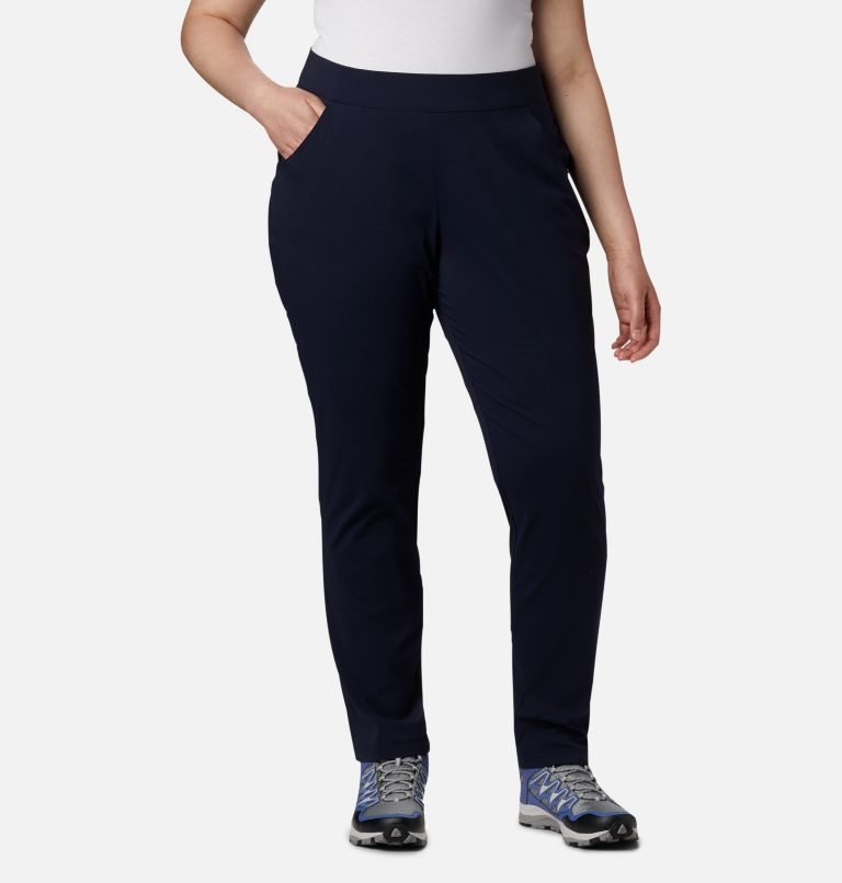 Women\'s Columbia Anytime Casual Pull On Pants Navy | Plus Size CA-G308A